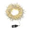 KSA 1000-Warm White LED Cluster Christmas Lights, 33 ft White Wire